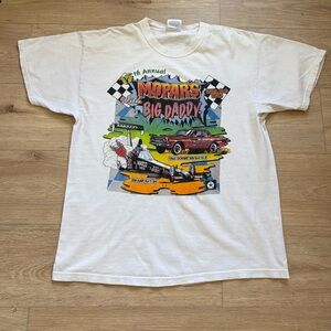 Vintage Y2K Mopras Big Daddy Graphic Racing Tee Size L